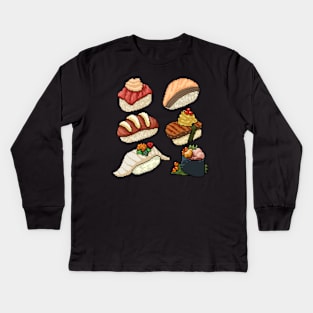 Pixel Sushi Kids Long Sleeve T-Shirt